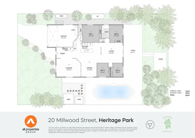 Floorplan of Homely house listing, 20 Millwood Street, Heritage Park QLD 4118