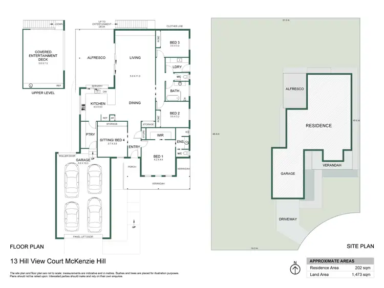 Floorplan of Homely house listing, 13 Hill View Court, Mckenzie Hill VIC 3451