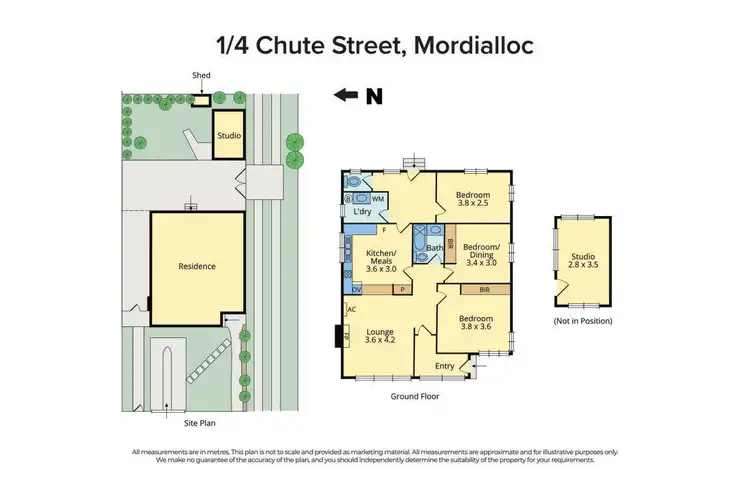 Floorplan of Homely unit listing, 1/4 Chute Street, Mordialloc VIC 3195