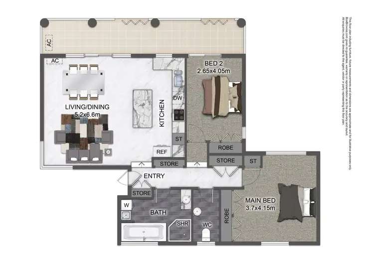 Floorplan of Homely apartment listing, 5/14 Stanley Street, Forster NSW 2428