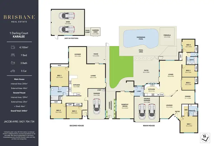 Floorplan of Homely house listing, 1 Darling Court, Karalee QLD 4306