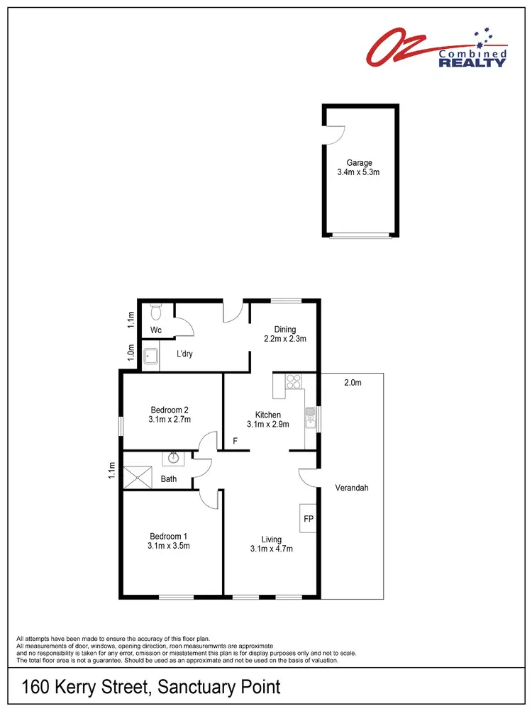 Floorplan of Homely house listing, 160 Kerry Street, Sanctuary Point NSW 2540