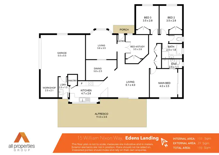 Floorplan of Homely house listing, 15 William Nixon Way, Edens Landing QLD 4207