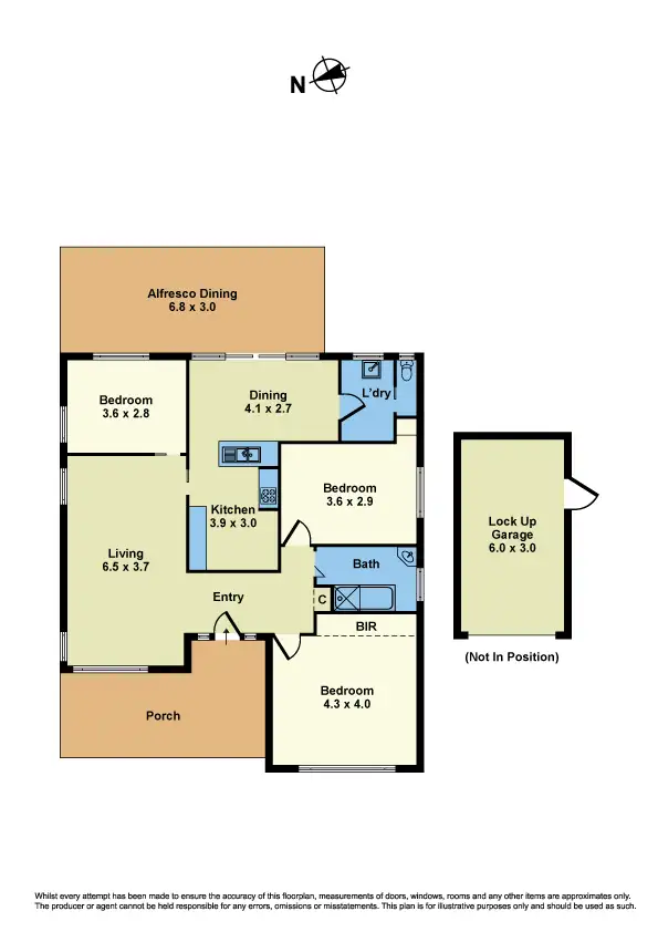 Floorplan of Homely house listing, 1 Snowden Street, Sunshine VIC 3020