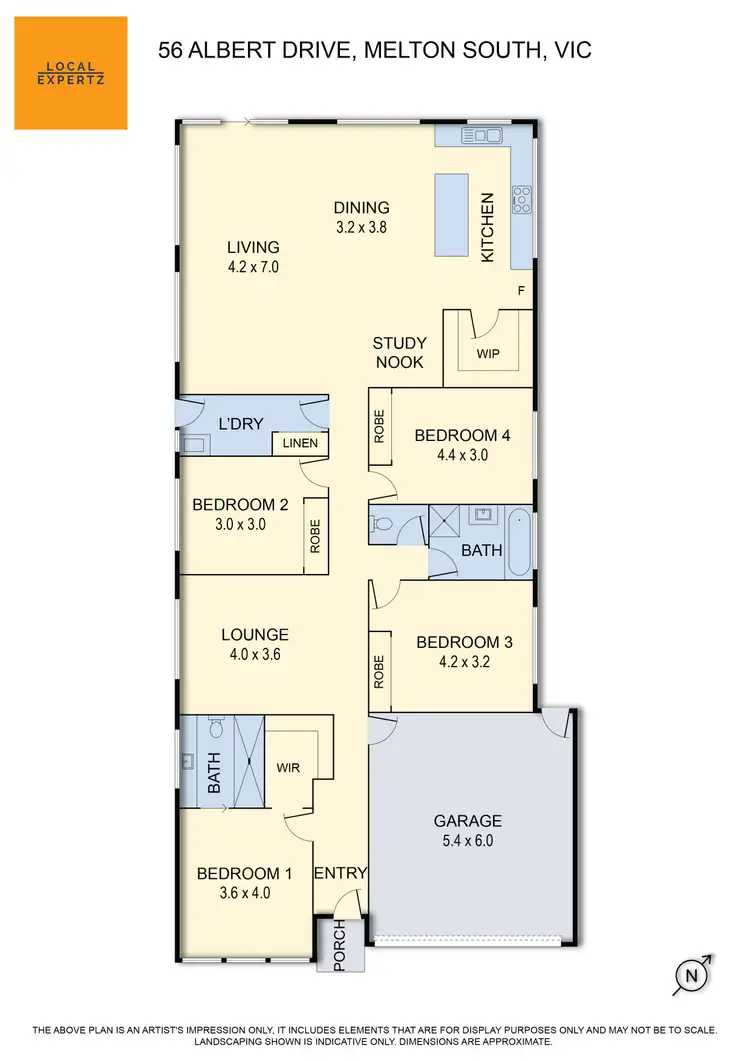 Floorplan of Homely house listing, 56 Albert Drive, Melton South VIC 3338