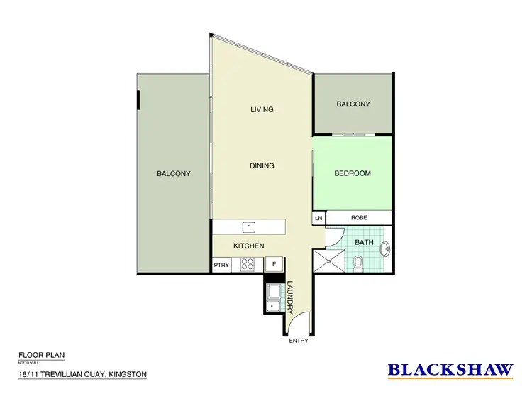 Floorplan of Homely apartment listing, 18/11 Trevillian Quay, Kingston ACT 2604