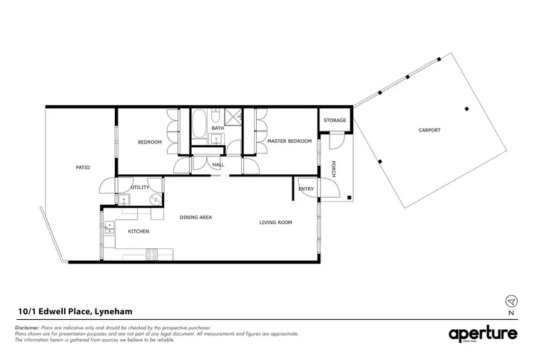 Floorplan of Homely townhouse listing, 10/1 Edwell Place, Lyneham ACT 2602