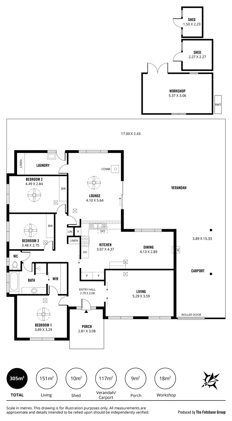 Floorplan of Homely house listing, 14 Edward Crescent, Evanston Park SA 5116