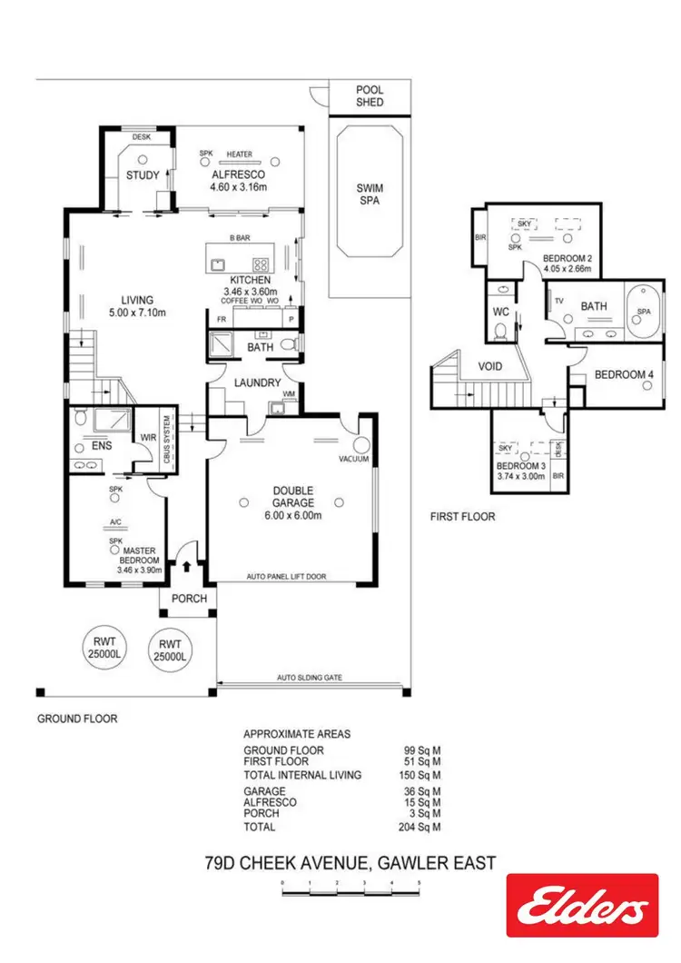 Floorplan of Homely house listing, 79D Cheek Avenue, Gawler East SA 5118