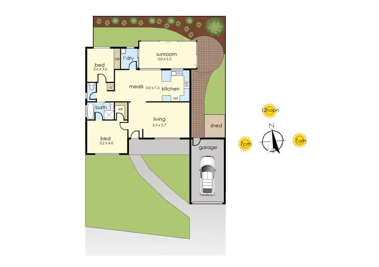 Floorplan of Homely unit listing, 2/15 Peninsula Crescent, Langwarrin VIC 3910