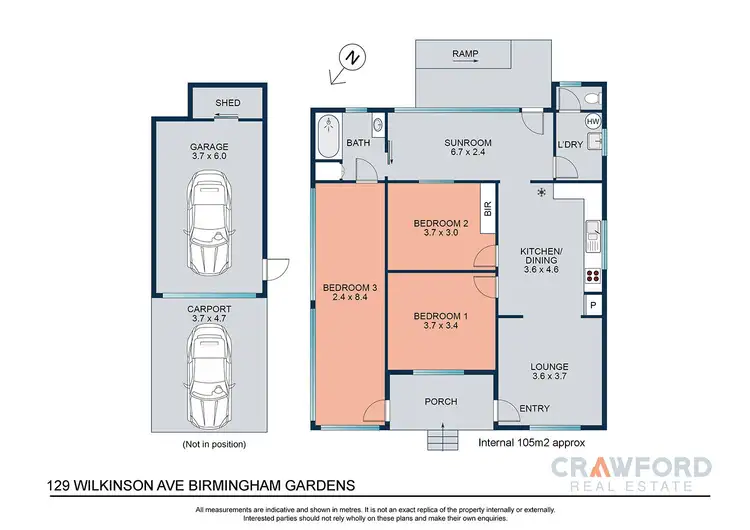 Floorplan of Homely house listing, 129 Wilkinson Avenue, Birmingham Gardens NSW 2287