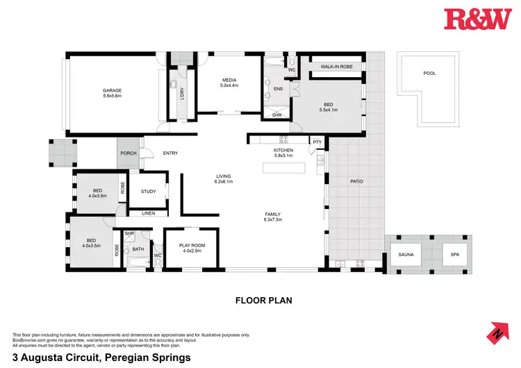 Floorplan of Homely house listing, 3 Augusta Circuit, Peregian Springs QLD 4573