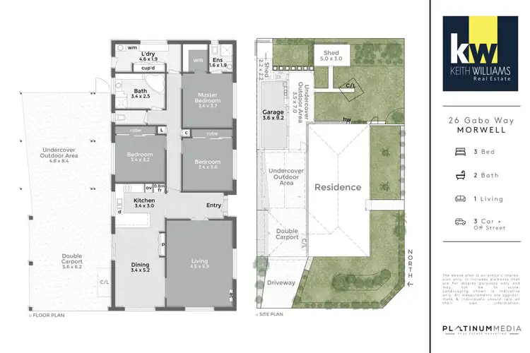 Floorplan of Homely house listing, 26 Gabo Way, Morwell VIC 3840