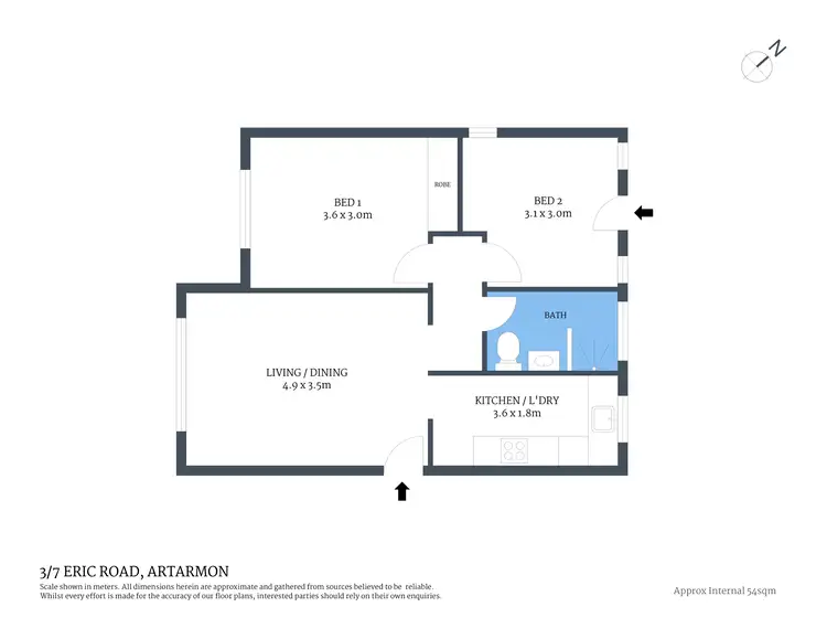 Floorplan of Homely apartment listing, 3/7 Eric Road, Artarmon NSW 2064