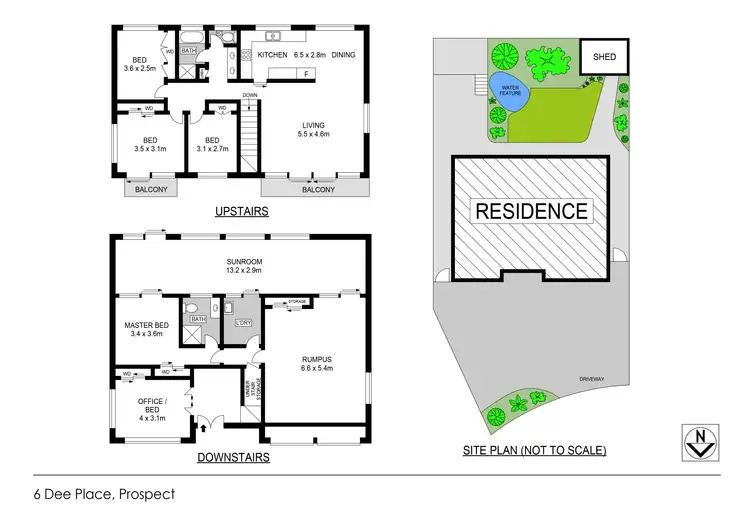 Floorplan of Homely house listing, 6 Dee Place, Prospect NSW 2148