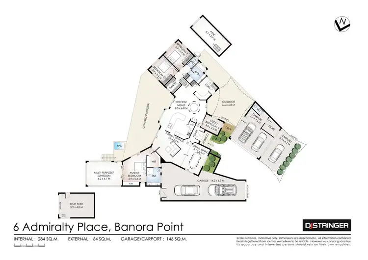 Floorplan of Homely house listing, 6 Admiralty Place, Banora Point NSW 2486