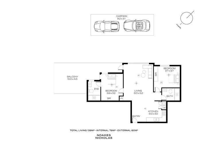 Floorplan of Homely apartment listing, 1502/297 Pirie Street, Adelaide SA 5000