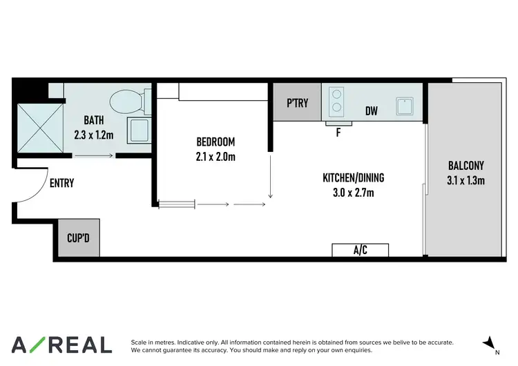 Floorplan of Homely apartment listing, 202/243 Franklin Street, Melbourne VIC 3004