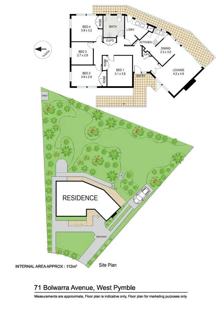 Floorplan of Homely house listing, 71 Bolwarra Avenue, West Pymble NSW 2073
