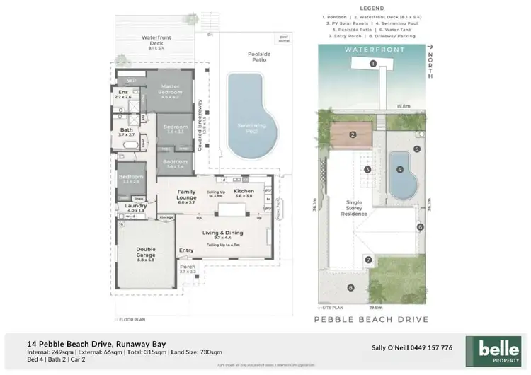 Floorplan of Homely house listing, 14 Pebble Beach Drive, Runaway Bay QLD 4216