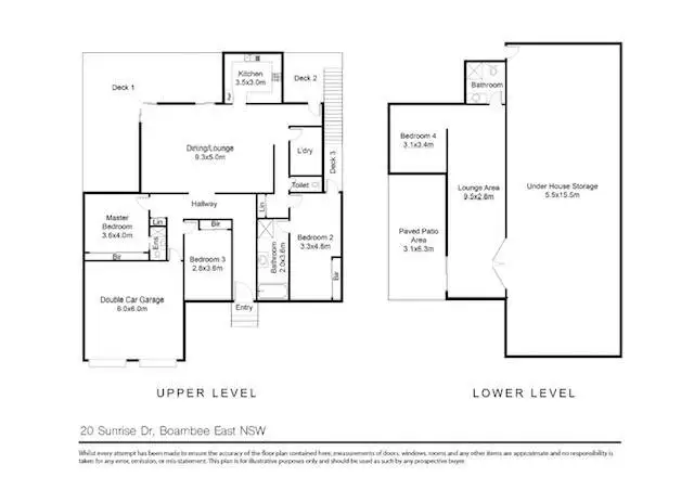 Floorplan of Homely house listing, 20 Sunrise Drive, Boambee East NSW 2452