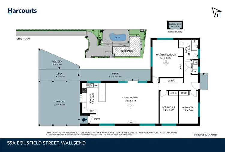 Floorplan of Homely house listing, 55A Bousfield Street, Wallsend NSW 2287