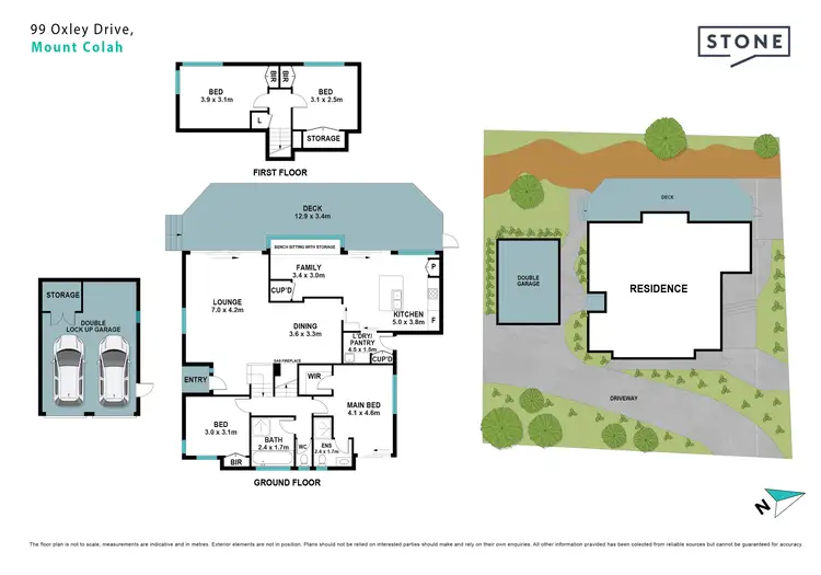 Floorplan of Homely house listing, 99 Oxley Drive, Mount Colah NSW 2079