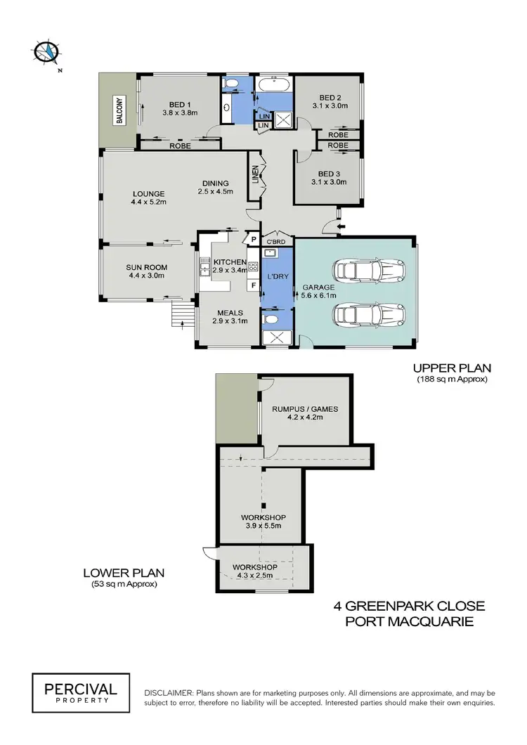 Floorplan of Homely house listing, 4 Greenpark Close, Port Macquarie NSW 2444