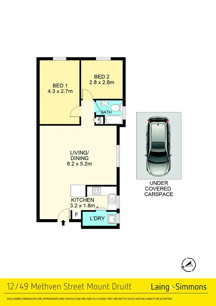 Floorplan of Homely unit listing, 12/49 Methven Street, Mount Druitt NSW 2770