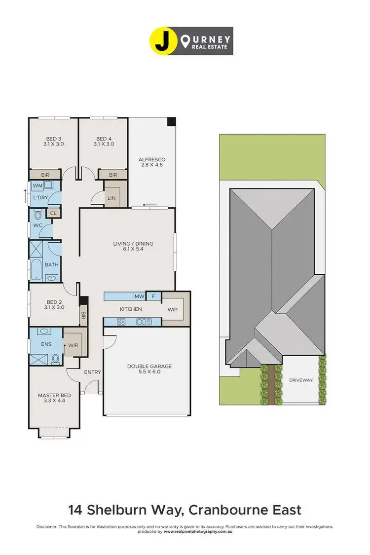 Floorplan of Homely house listing, 14 Shelburn Way, Cranbourne East VIC 3977