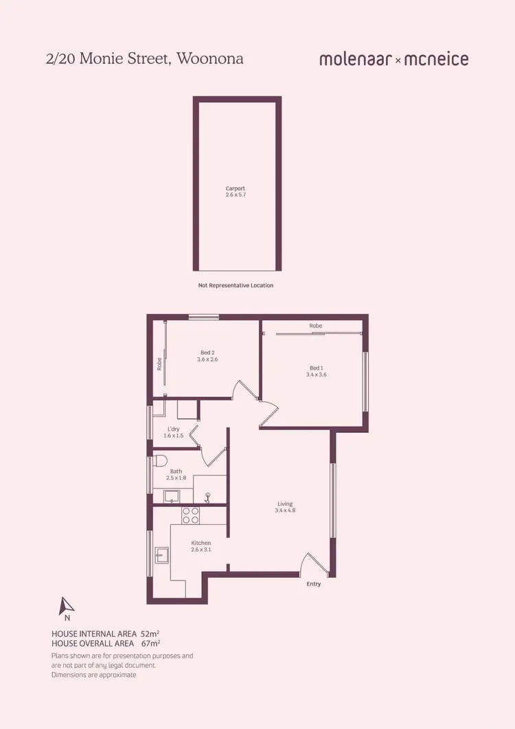 Floorplan of Homely unit listing, 2/20 Monie Street, Woonona NSW 2517