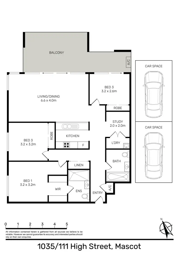 Floorplan of Homely apartment listing, 1035/111 High Street, Mascot NSW 2020