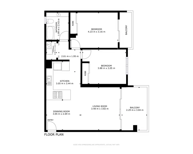 Floorplan of Homely apartment listing, 36/327-329 Lake Street, Cairns North QLD 4870