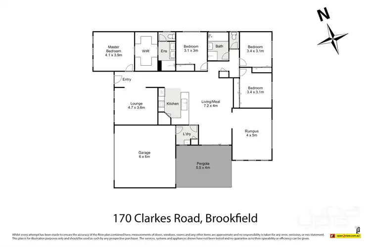 Floorplan of Homely house listing, 170 Clarkes Road, Brookfield VIC 3338