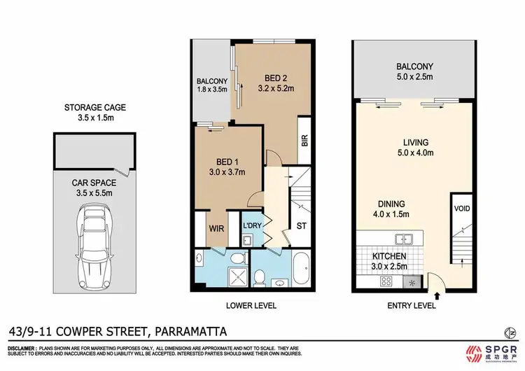 Floorplan of Homely apartment listing, 43/9-11 Cowper Street, Parramatta NSW 2150