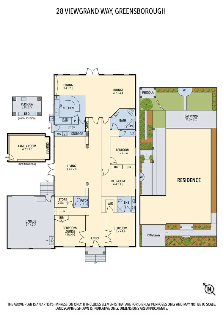 Floorplan of Homely house listing, 28 Viewgrand Way, Greensborough VIC 3088
