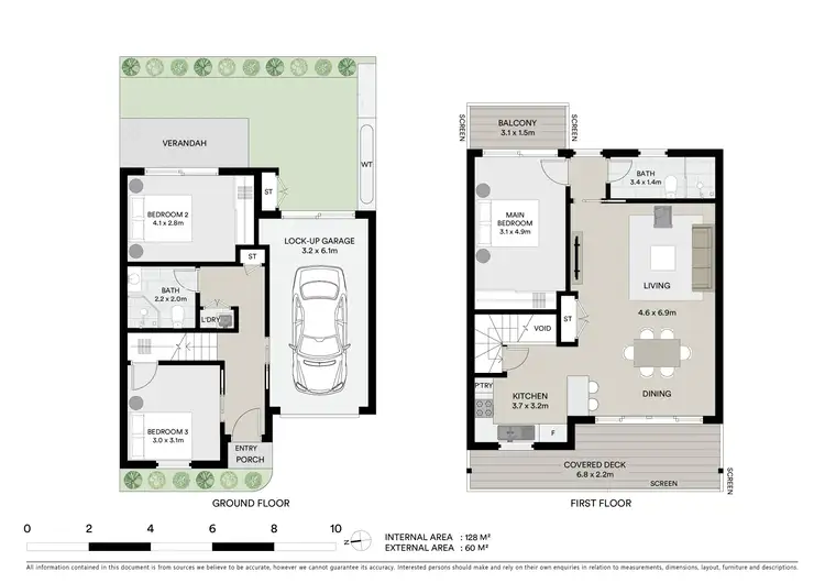 Floorplan of Homely townhouse listing, 2/13 Warrigal Street, Blackwall NSW 2256