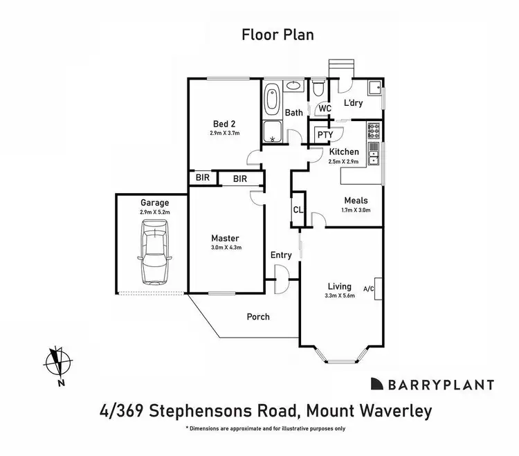 Floorplan of Homely unit listing, 4/369 Stephensons Road, Mount Waverley VIC 3149