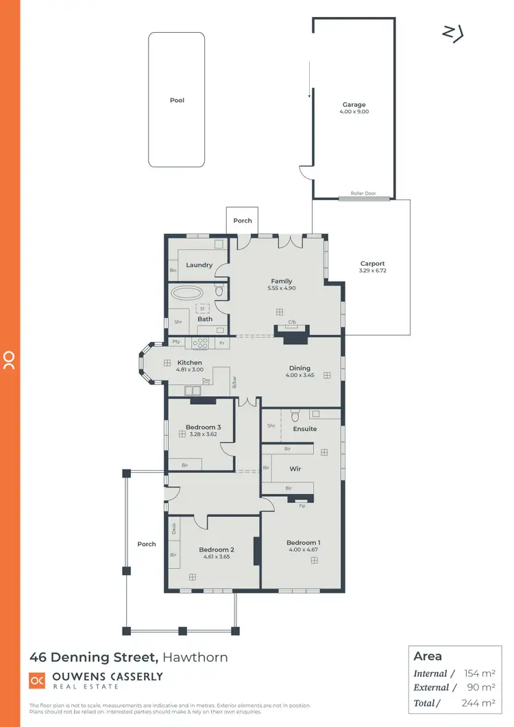Floorplan of Homely house listing, 46 Denning Street, Hawthorn SA 5062