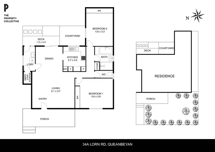 Floorplan of Homely townhouse listing, 34a Lorn Road, Queanbeyan NSW 2620