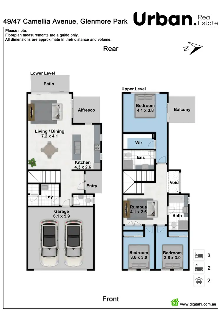 Floorplan of Homely townhouse listing, 39/47 Camellia Avenue, Glenmore Park NSW 2745