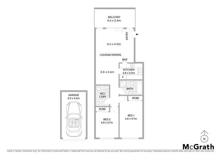 Floorplan of Homely unit listing, 10/10 Reid Avenue, Westmead NSW 2145