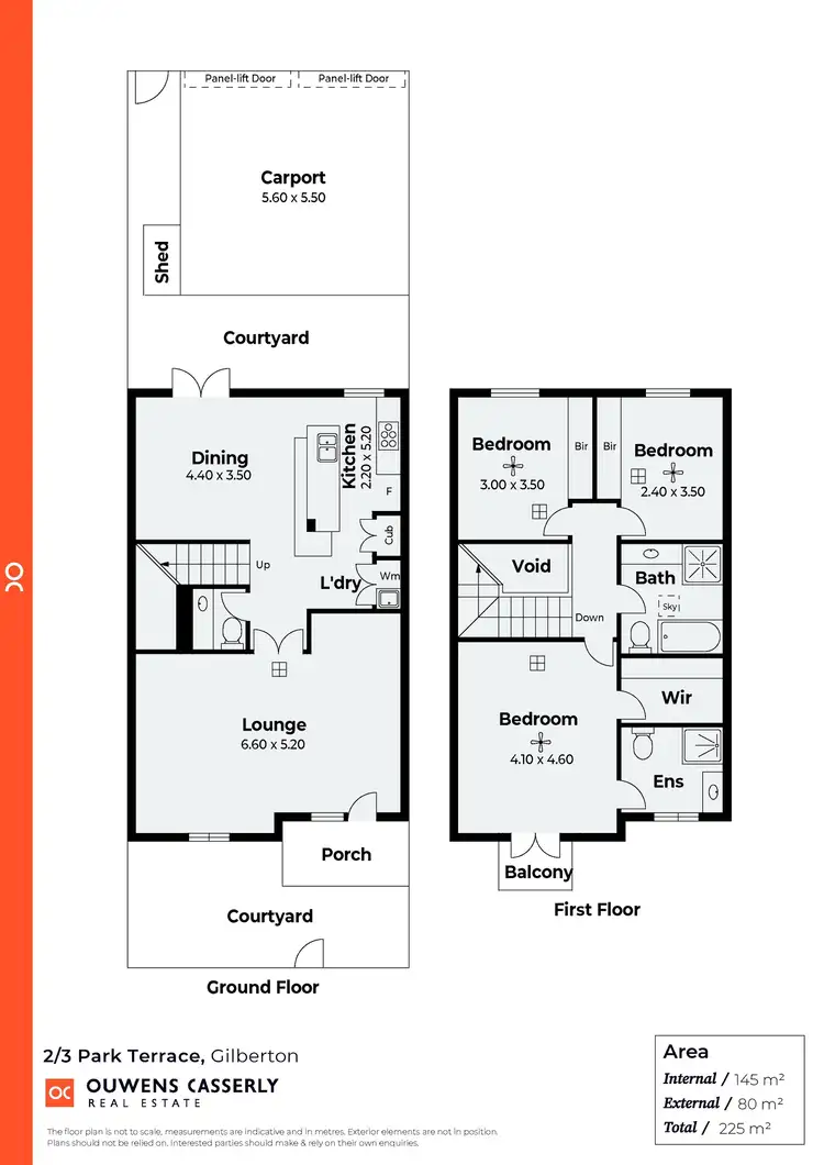 Floorplan of Homely townhouse listing, 2/23 Park Terrace, Gilberton SA 5081