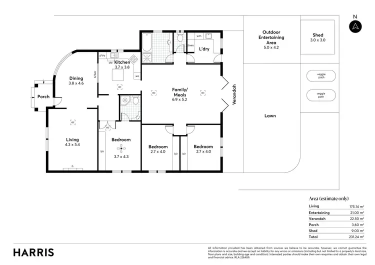 Floorplan of Homely house listing, 15 Carruth Road, Torrens Park SA 5062