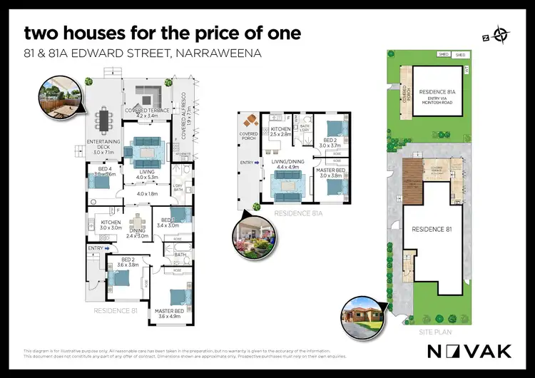 Floorplan of Homely house listing, 81 & 81A Edward Street, Narraweena NSW 2099