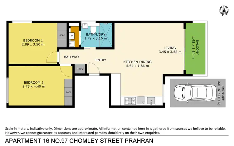 Floorplan of Homely apartment listing, 16/97 Chomley Street, Prahran VIC 3181