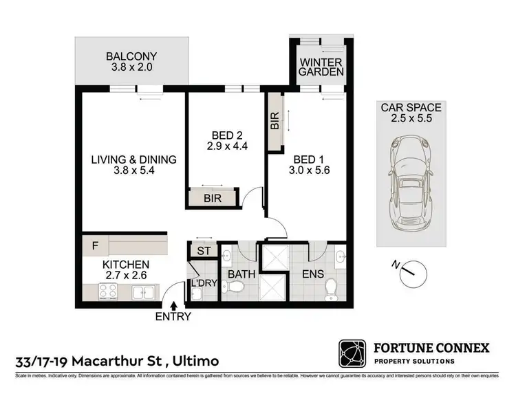 Floorplan of Homely apartment listing, 33/17 MacArthur Street, Ultimo NSW 2007