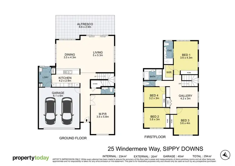 Floorplan of Homely house listing, 25 Windermere Way, Sippy Downs QLD 4556
