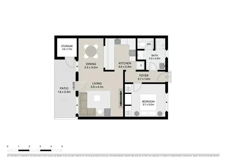 Floorplan of Homely apartment listing, 4/737 East Street, East Albury NSW 2640