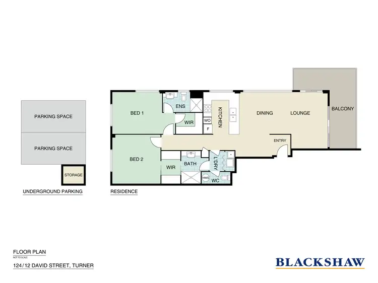 Floorplan of Homely apartment listing, 124/12 David Street, Turner ACT 2612